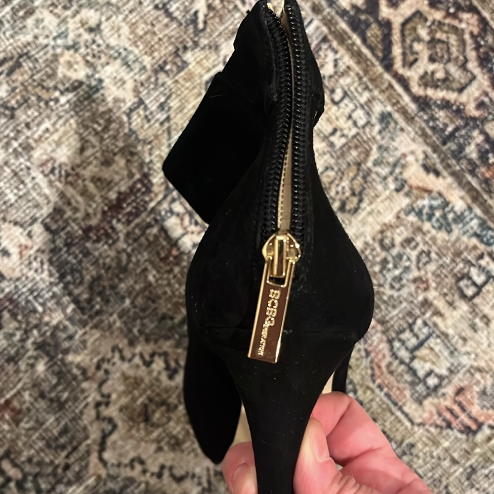 Never Worn. Bcbgeneration Platform Suede Ankle St… - image 3